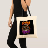 ハロウィンのアライグマ スケアードフェラル トートバッグ (正面(商品))