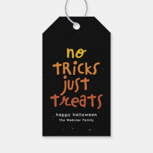 ハロウィンのイタズラはなし、お菓子だけ！かわいい楽しいハロウィンパーティー ギフトタグ