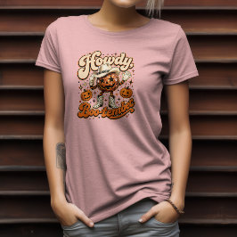 ハロウィンのウエスタン・デザイン Howdy Boo-tember Tシャツ