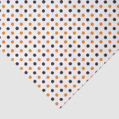 ハロウィンのオレンジおよび黒いティッシュペーパー 薄葉紙 (詳細)