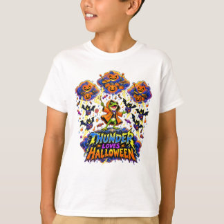 ハロウィンのカエル大好きな雷様 雷嵐 Tシャツ