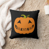 ハロウィンのカスタムパンプキン クッション (ブランケット)