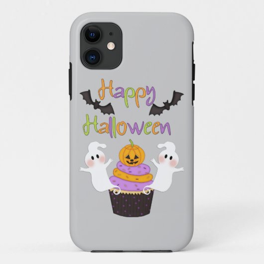 ハロウィンのカップケーキの印 Case-Mate iPhoneケース (裏面)