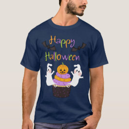 ハロウィンのカップケーキの印 Tシャツ