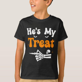 ハロウィンのカップルペアルック メンズ スケルトン Tシャツ