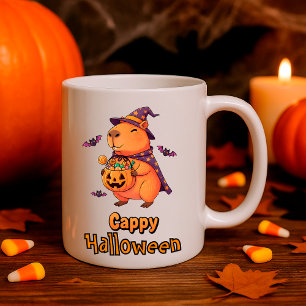 ハロウィンのカピバラ「キャッピーハロウィン」面白グッズ コーヒーマグカップ