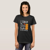 ハロウィンのカボチャが可愛い先生 Tシャツ (正面フル)