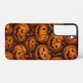 ハロウィンのカボチャでお化けが出そう SAMSUNG GALAXYケース (裏面横)