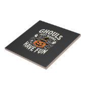ハロウィンのカボチャで楽しみたいだけのグール タイル (側面)