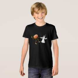ハロウィンのカボチャとお化け トライブレンドTシャツ