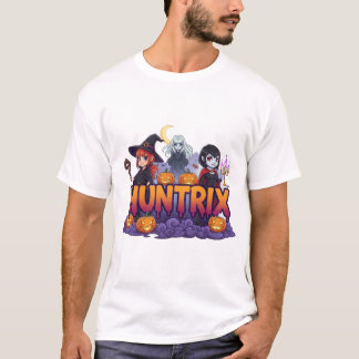 ハロウィンのカボチャとにじみのあるスぽーきーな女子ギャング Tシャツ