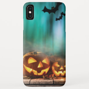 ハロウィンのカボチャとコウモリ iPhone XS MAXケース