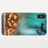 ハロウィンのカボチャとコウモリ Case-Mate iPhoneケース (裏面(横))