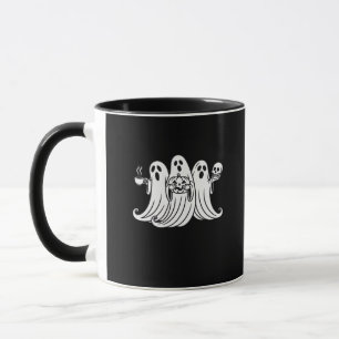 ハロウィンのカボチャとコーヒー マグカップ