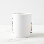 ハロウィンのカボチャに魔女の帽子 コーヒーマグカップ (中央)
