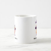 ハロウィンのカボチャに魔女の帽子 コーヒーマグカップ (中央)