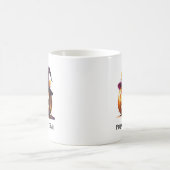 ハロウィンのカボチャに魔法使いの帽子 コーヒーマグカップ (中央)