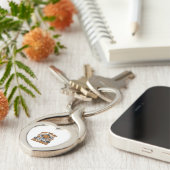 ハロウィンのカボチャのお菓子 ビンテージ キーホルダー (側面)