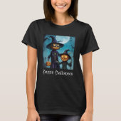 ハロウィンのカボチャのデュオ Tシャツ (正面)