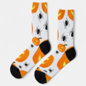 ハロウィンのカボチャのパレード ソックス (左)