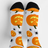 ハロウィンのカボチャのパレード ソックス (上部)