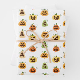 ハロウィンのカボチャの包装紙  ラッピングペーパーシート