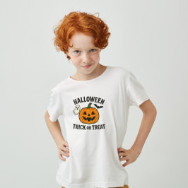 ハロウィンのカボチャの子供たち　トリック・オア・トリート ベビーTシャツ