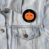 ハロウィンのカボチャの幽霊 缶バッジ (インサイチュ)