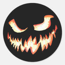 ハロウィンのカボチャの怖い顔