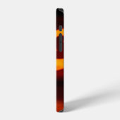 ハロウィンのカボチャの恐怖 iPhoneケース (左側面)