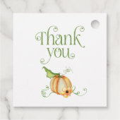 ハロウィンのカボチャの感謝 フェイバータグ (裏面)