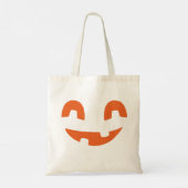 ハロウィンのカボチャの笑顔 トートバッグ (裏面)