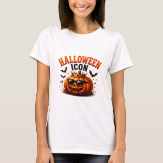👑 ハロウィンのカボチャの面白いフレーズ 🎃 Tシャツ