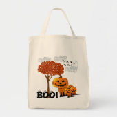 ハロウィンのカボチャの顔たち - トートバッグ (正面)