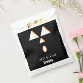 ハロウィンのカボチャの顔のお菓子 フェイバーバッグ (封をした状態)