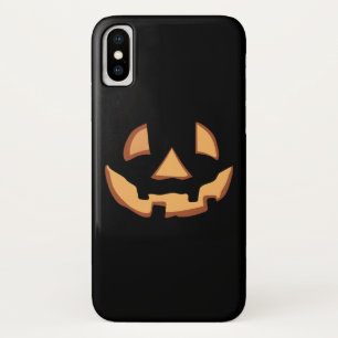 ハロウィンのカボチャの顔 iPhone X ケース
