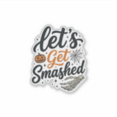 ハロウィンのカボチャを砕こう シール (正面)