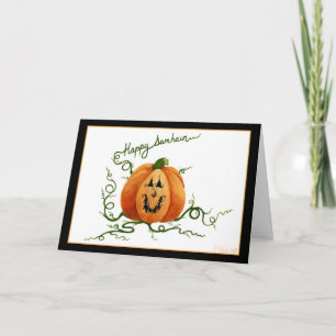 ハロウィンのカボチャカード カード