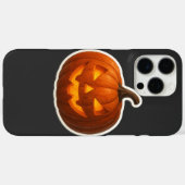 ハロウィンのカボチャステッカー スケア Case-Mate iPhoneケース (裏面 (横))