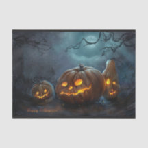 ハロウィンのカボチャティッシュペーパーシート