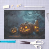 ハロウィンのカボチャティッシュペーパーシート 薄葉紙 (クラフト)