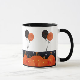 ハロウィンのカボチャバルーン マグカップ