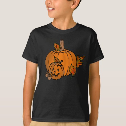 ハロウィンのカボチャ休日はTシャツをからかいます Tシャツ (正面)