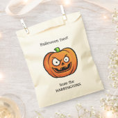 ハロウィンのカボチャ好意のバッグ フェイバーバッグ (クリップ留めされた状態)