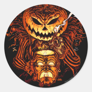ハロウィンのカボチャ王 ラウンドシール