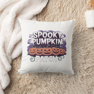 ハロウィンのカボチャ畑のかわいいスロー枕 クッション