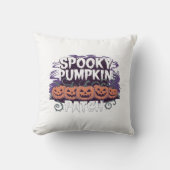 ハロウィンのカボチャ畑のかわいいスロー枕 クッション (正面)