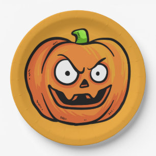 ハロウィンのカボチャ紙皿3 ペーパープレート