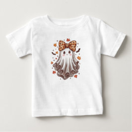 ハロウィンのカボチャ かわいい魔女  スプーキーな要素 ベビーTシャツ
