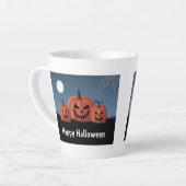 ハロウィンのカボチャ カフェラテマグ (左アングル)